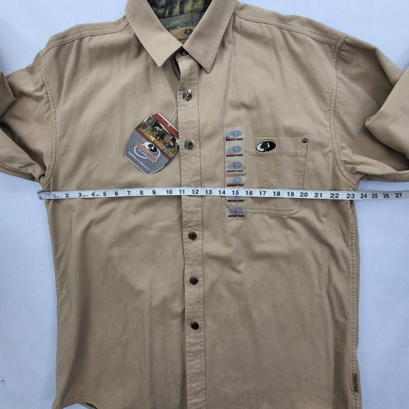 Mossy Oak Elements Khaki Button Up Jacket Men’s Size Large NWT - Picture 7 of 8